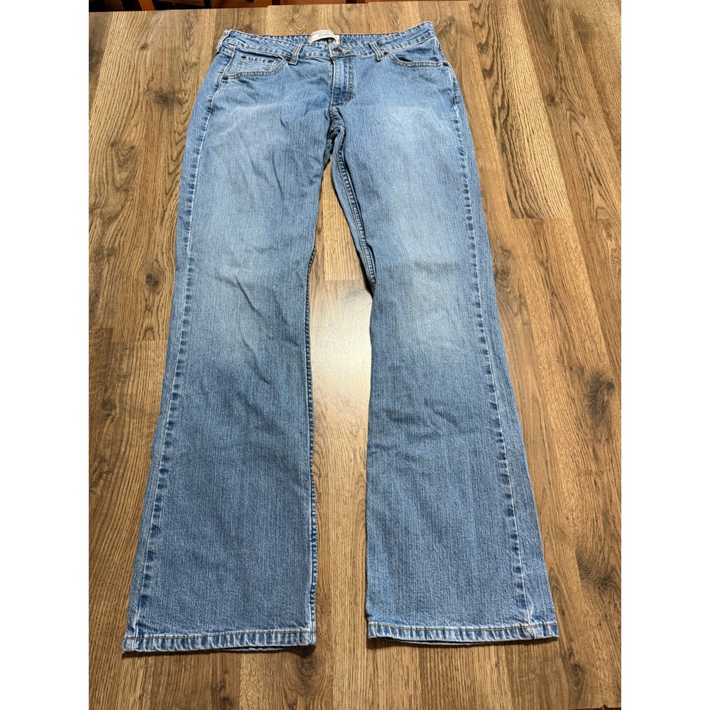 Levi Strauss Signature Jeans Womens 12 Medium Blue Misses Low Rise Bootcut